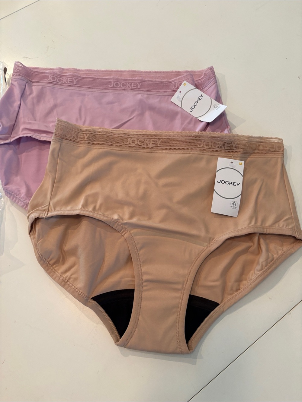 Jockey worry free, micro stretch, brief panty, set of two new in packaging